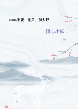 Boss来袭：宝贝，别太野